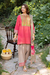 3-PC Printed Cotton Suit CPM-5-05